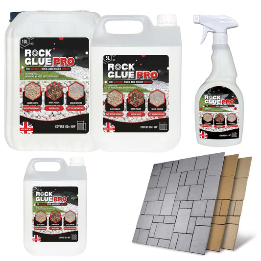 Range Of Rock Glue Joiner & Sealer Perfect For Landscaping & Bonding Bark, Stones & Mulch