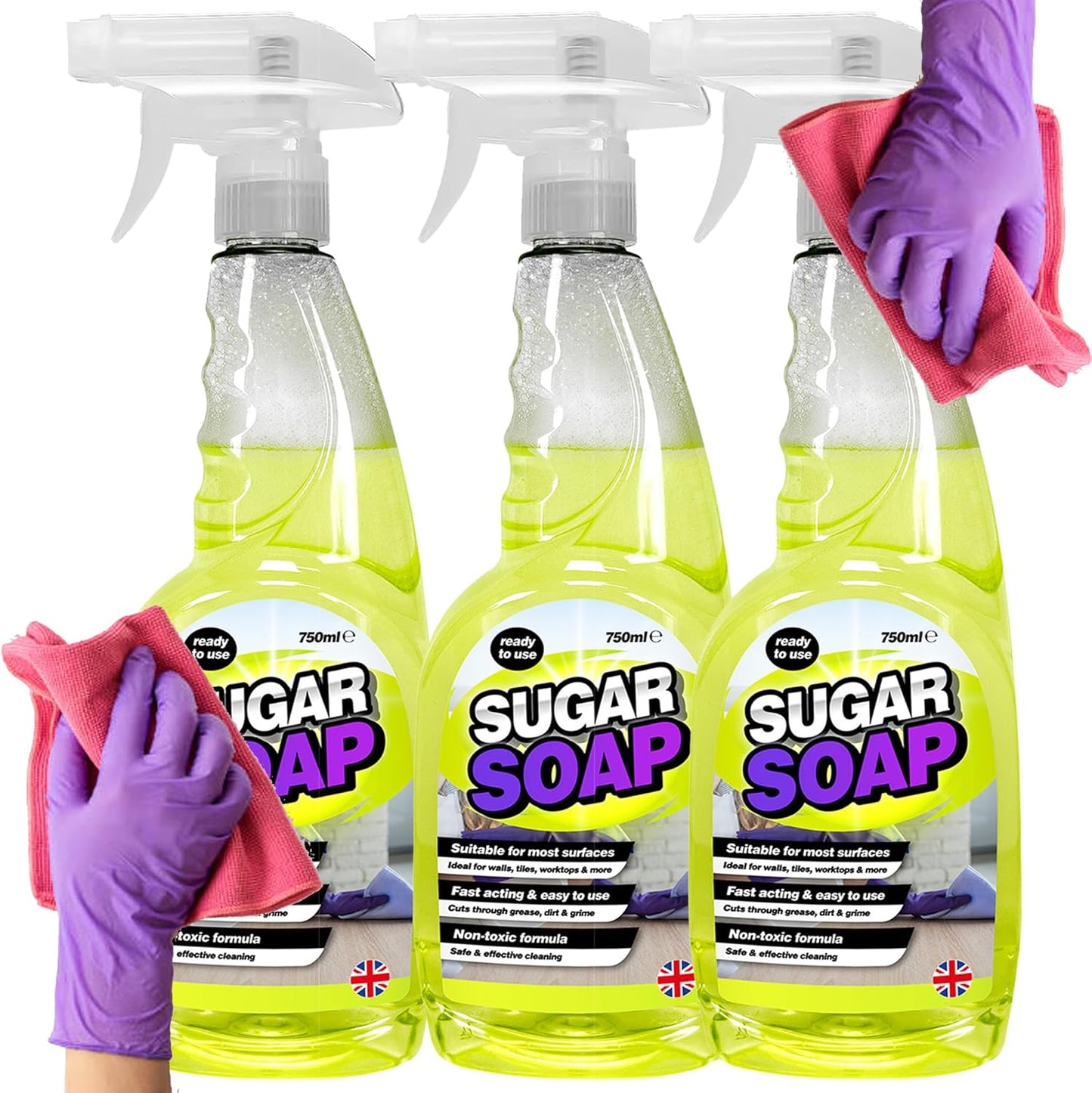 750ml Ready To Use Sugar Soap Fast Acting Easy To Use Ideal For Walls & Tiles