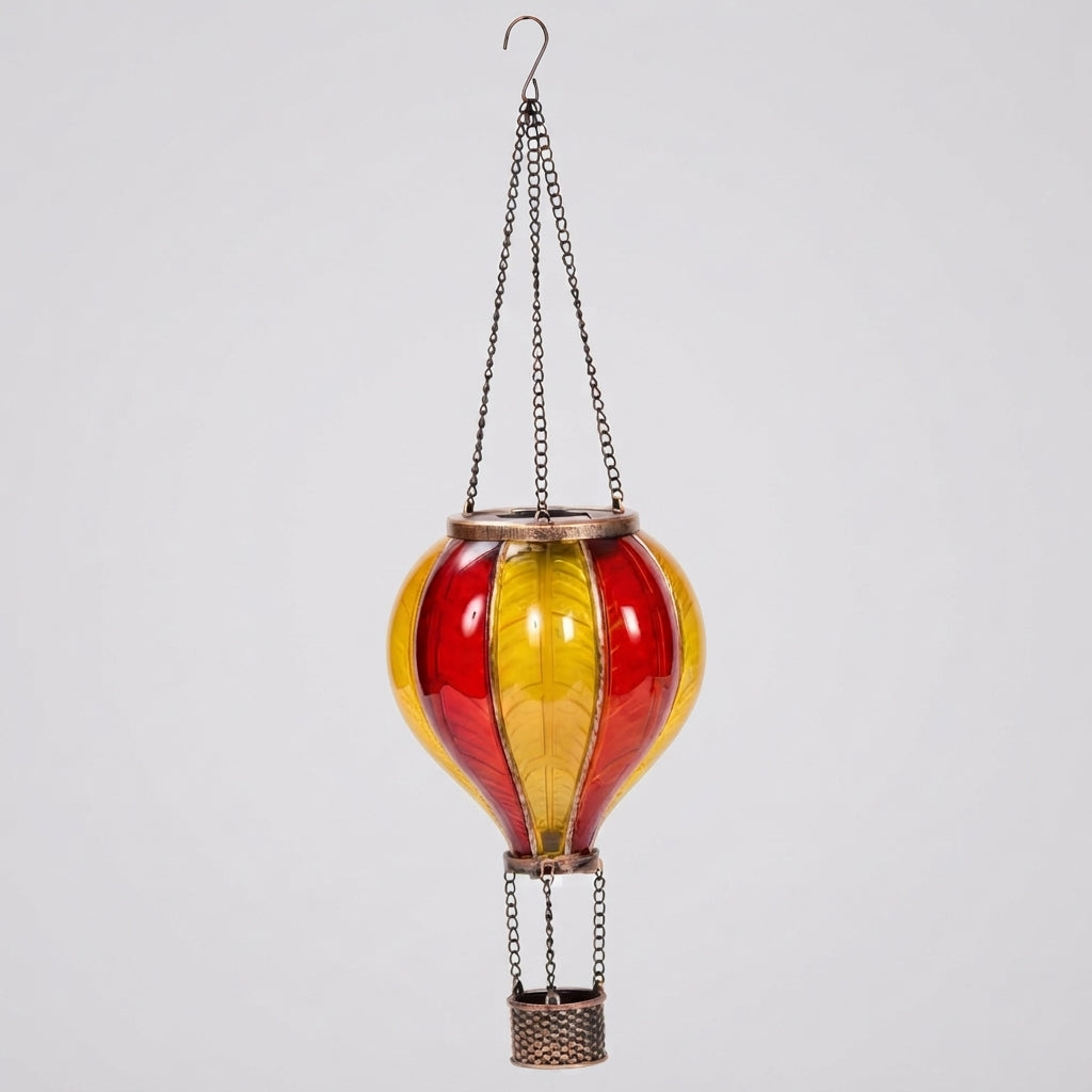 Sunset Flaming Balloon Solar Garden Light Hot Air Balloon Lantern