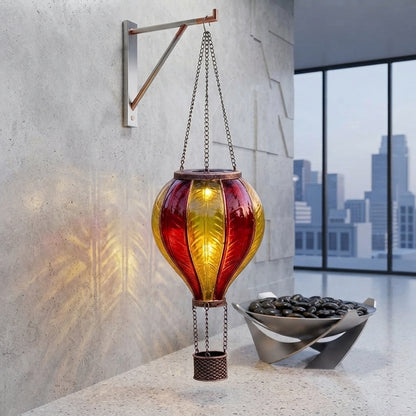Sunset Flaming Balloon Solar Garden Light Hot Air Balloon Lantern