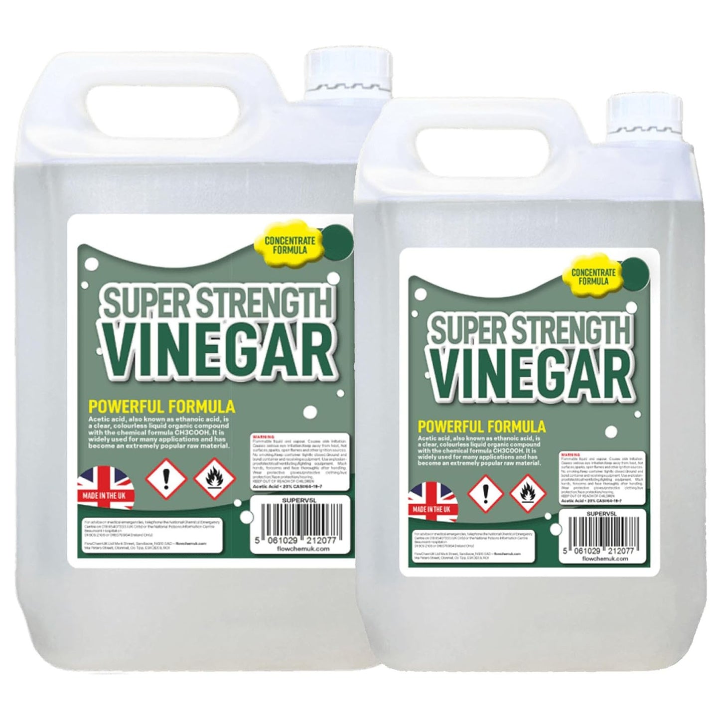 5 Litre Powerful Highly Concentrated Super Strength Vinegar Perfect For Sanitising