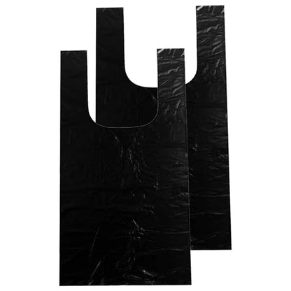 Leak Proof Extra Large Puppy Dog Poo Waste Disposable Black Bags With Tie Handles