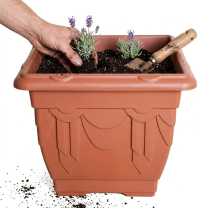 30cm Terracotta Venetian Decorative Indoor Outdoor Flower Planters