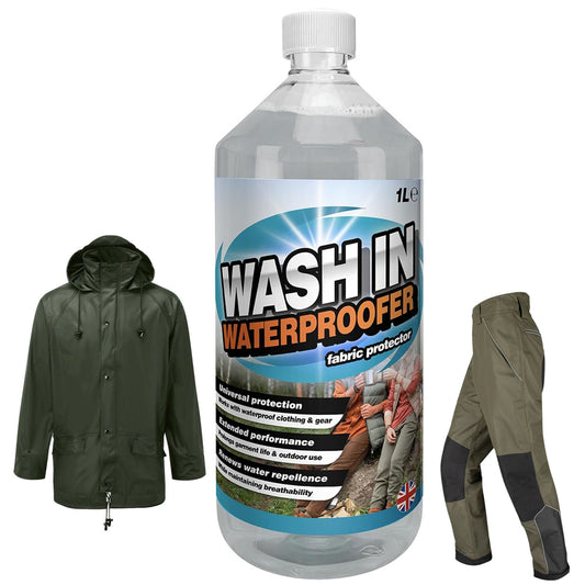 1L Wash In Waterproofer Fabric Protector Prolongs Garment Life & Outdoor Use