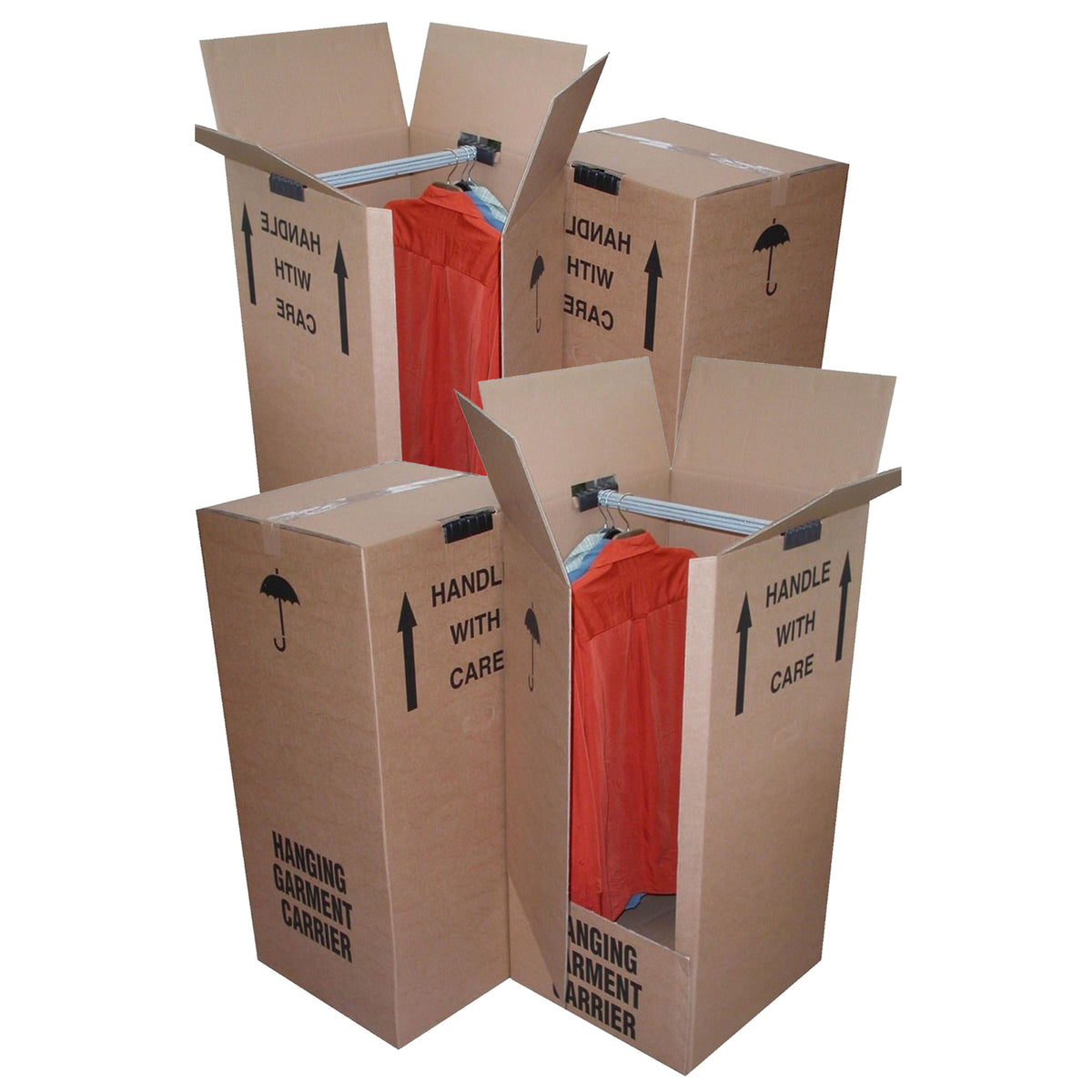 Wardobe Box Strong Double Wall Cardboard Wardrobe Boxes With Hanging Rails – Star ...