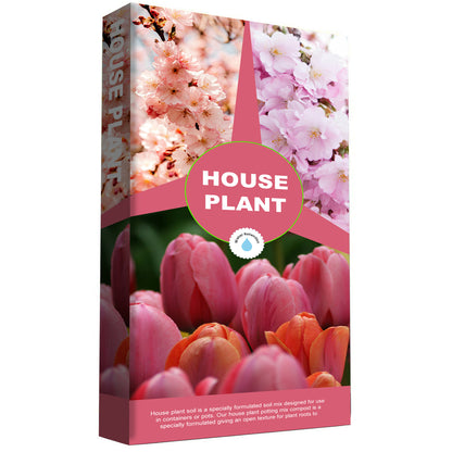 10L House Plant Compost Ideal For Indoor & Outdoor For Healthy Leaves & Plants With Added Nutrients