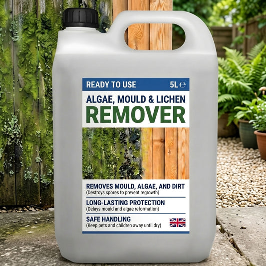 5 Litre Ready To Use Mould Algae & Lichen Remover For Outdoor Garden Paths & Driveways