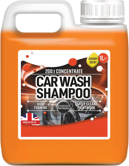 1 Litre Cherry Scented Concentrated Car Wash Shampoo High Foaming Cleaning Soap