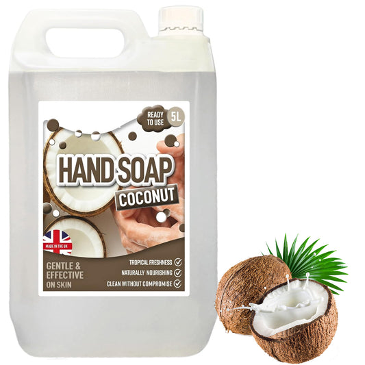 5L Ready To Use Coconut Non-Sticky Hand Soap Hydrates & Softens Hand