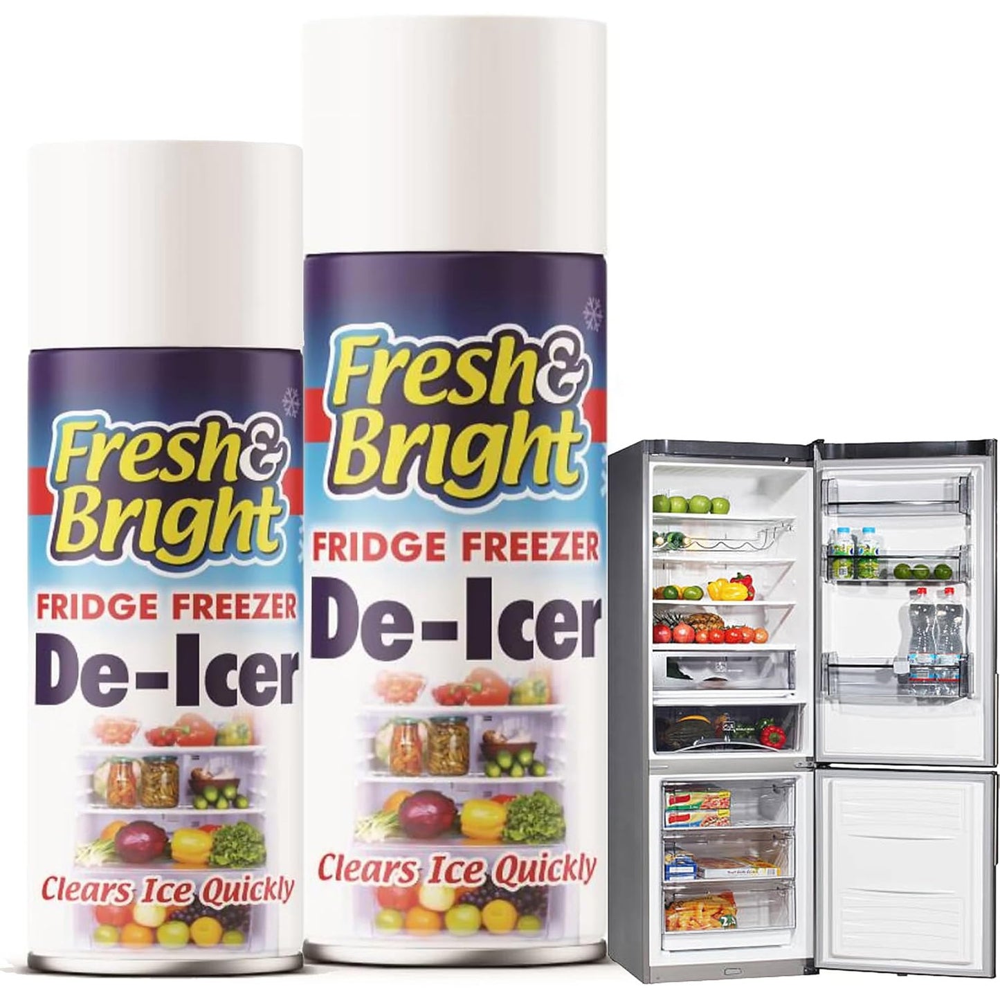 200ml Anti Bacterial Fridge Freezer De_Icer Clears Ice Quickly Removes Frost & Ice