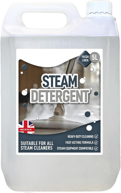 5L Fresh Linen Scented Steam Detergent Heavy Duty Cleaning Solution For Steam Mops