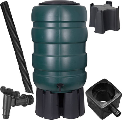 Selection Of Green Outdoor Water Butts Complete With Stand & Kit