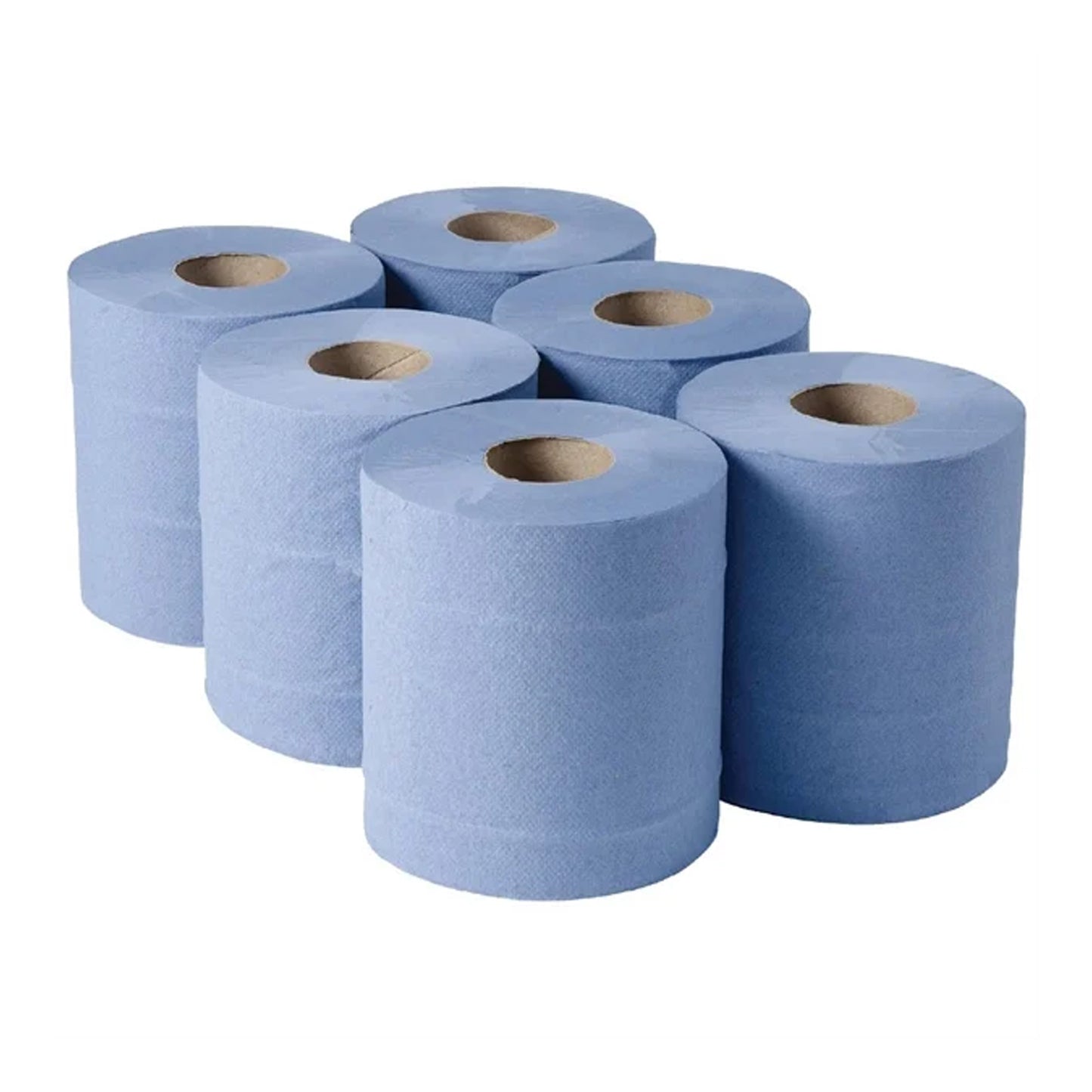 Multipurpose Blue 2ply Embossed Centrefeed Cleaning Rolls