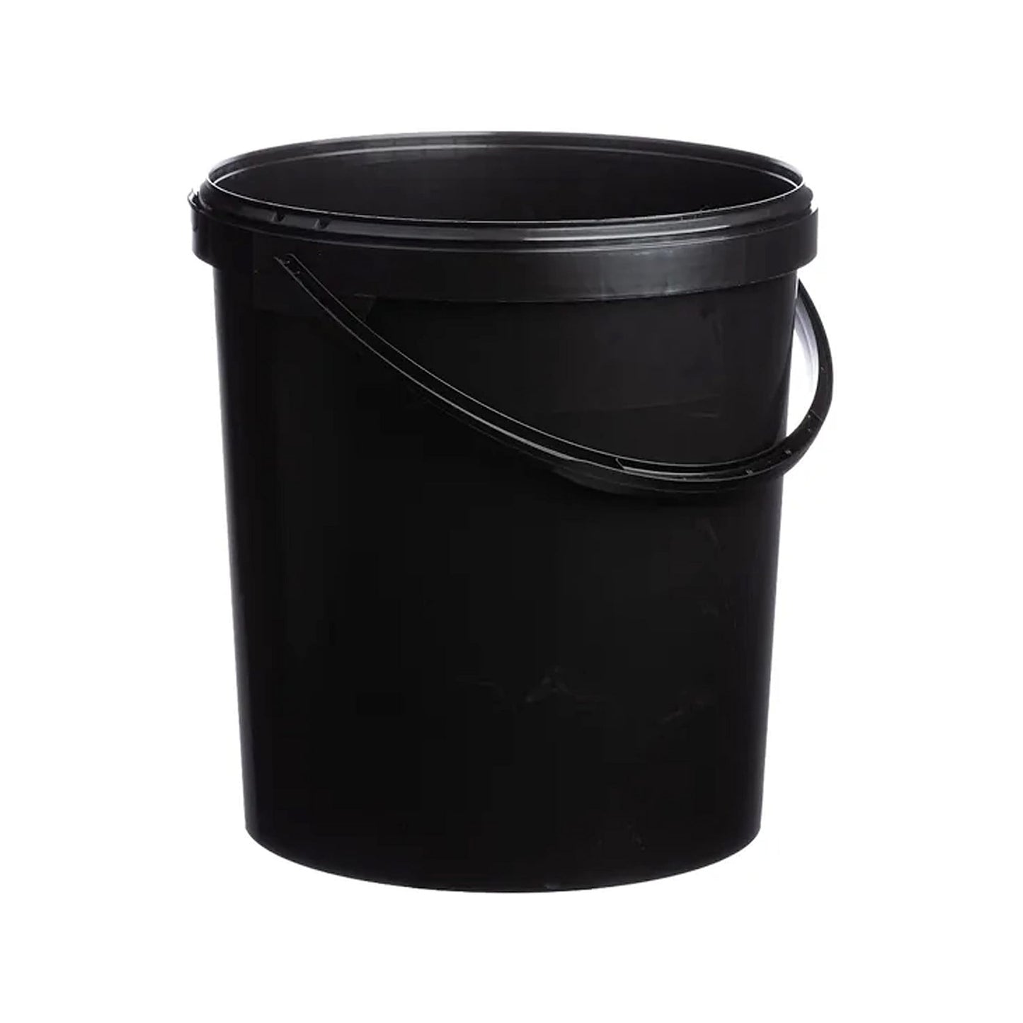 Black & White Strong 5L 10L 25L Hard Wearing Plastic Buckets With Tamper Evident Lids & Handles