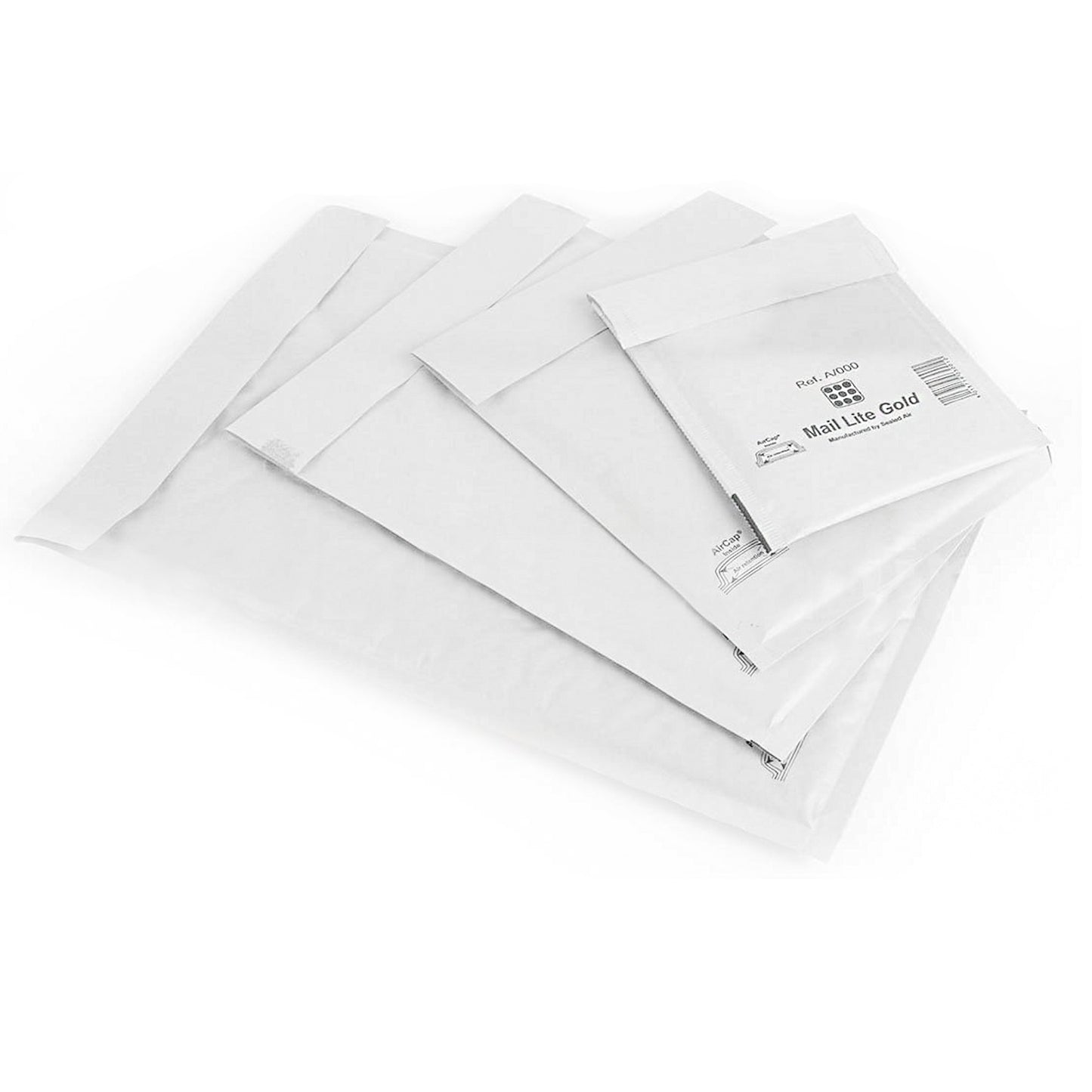 Mail Lite Gold & White Padded Bubble Lined Postage Mailing Envelopes