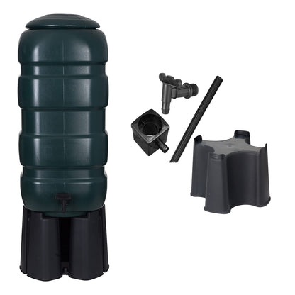 Selection Of Green Outdoor Water Butts Complete With Stand & Kit