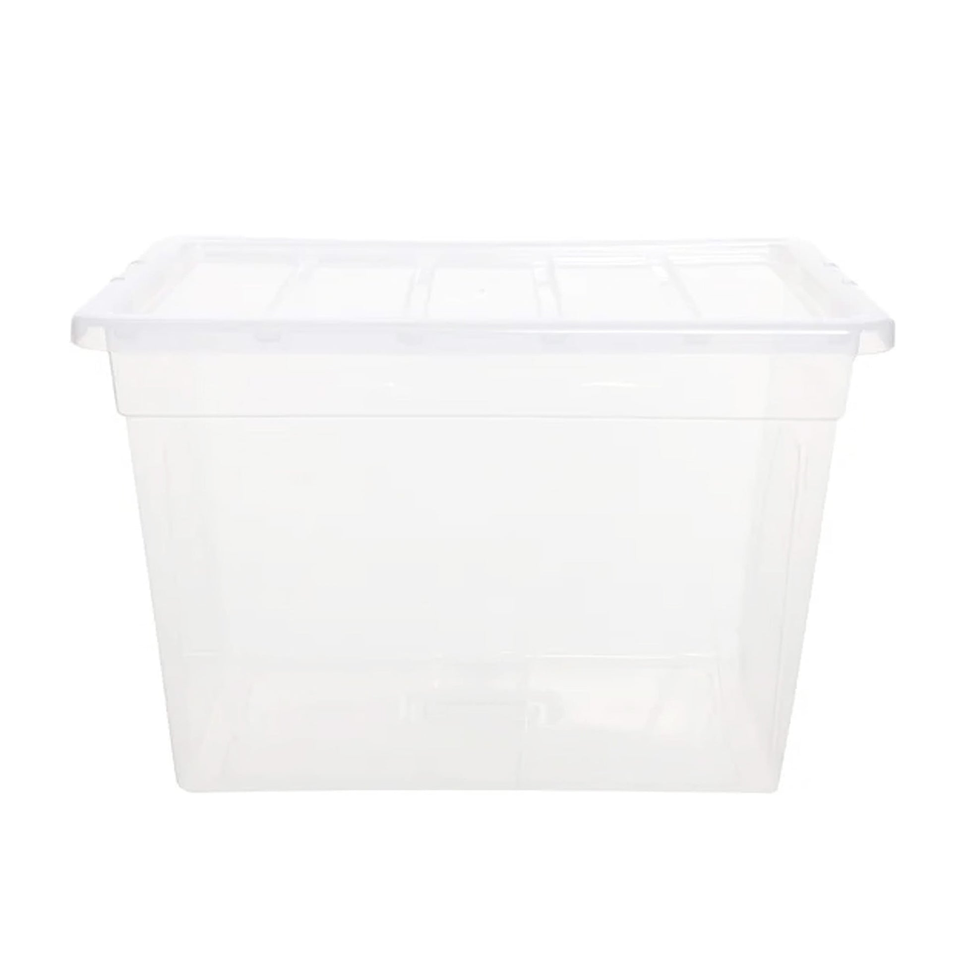 Selection Of Clear Plastic Stackable Transparent Storage Boxes 22L, 64 ...